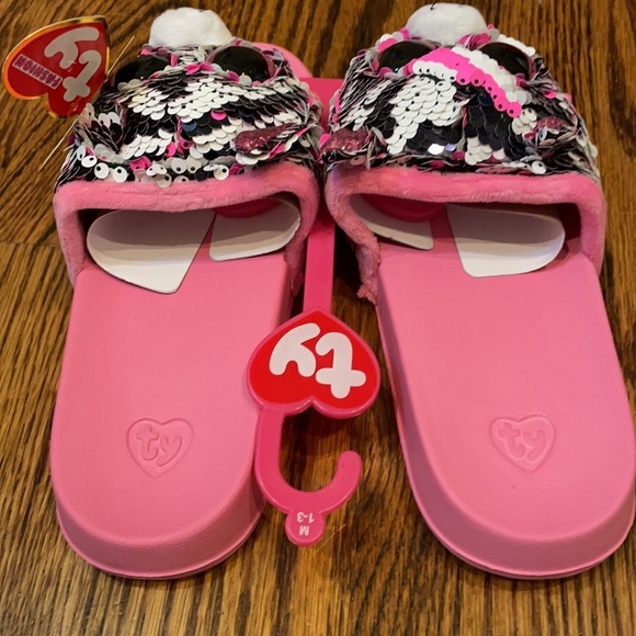 NWT Ty Beanie Boo Zebra backpack & matching slides - Picture 4 of 9